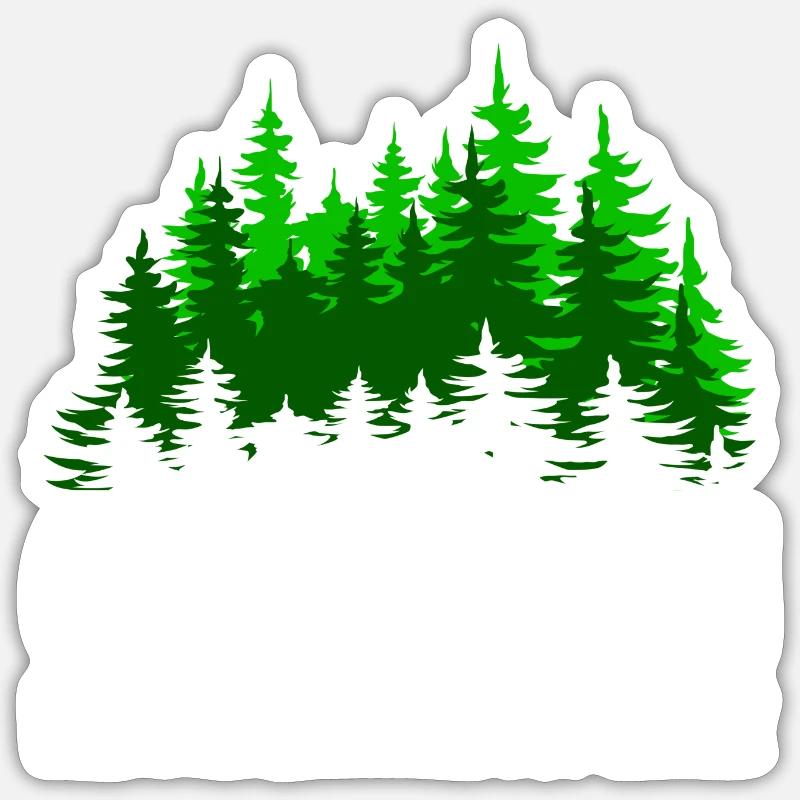 Camping Mom Geschenk Mama Wald Sticker Größe S (10 x 10 cm)