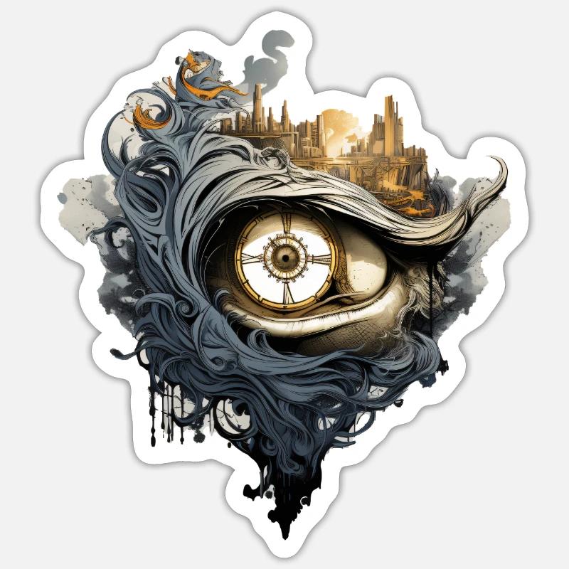 Du beobachtest wachsam Sticker Größe S (10 x 10 cm)