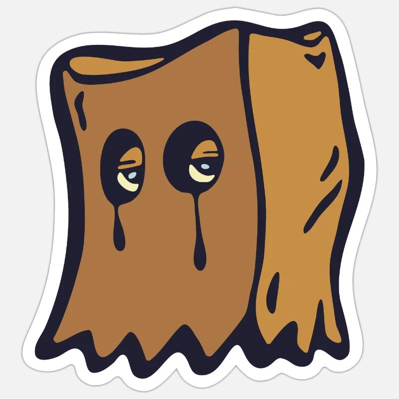 Papiertüte inkognito Sticker Größe S (10 x 10 cm)