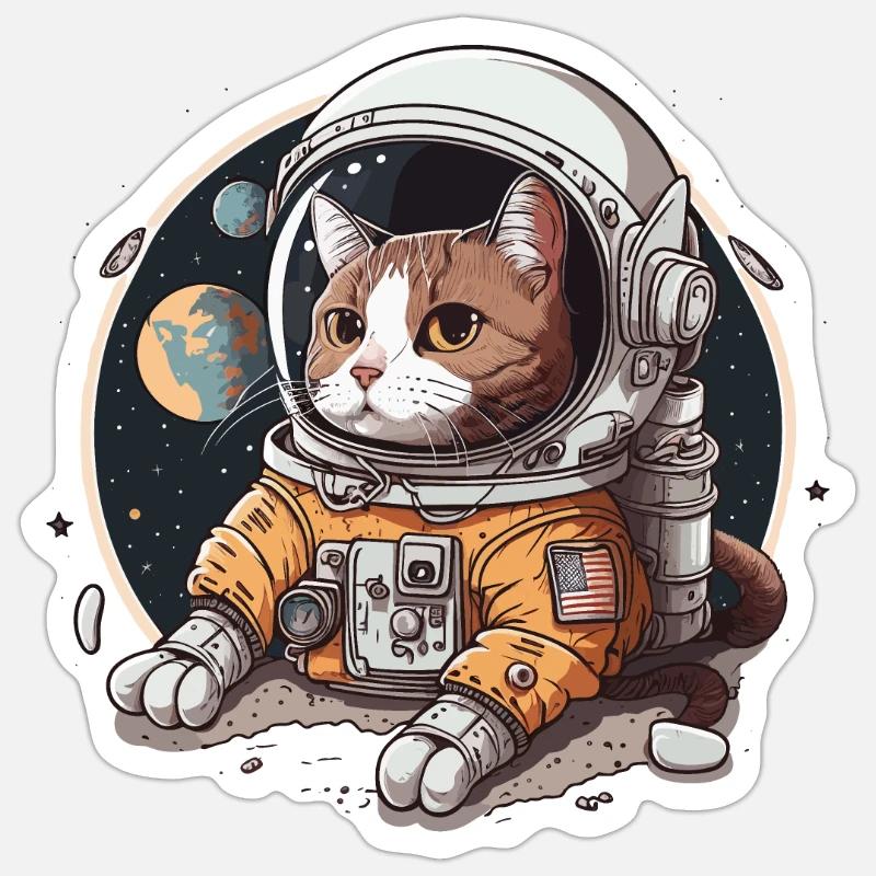 Aventure cosmique Sticker taille S (10 x 10 cm)