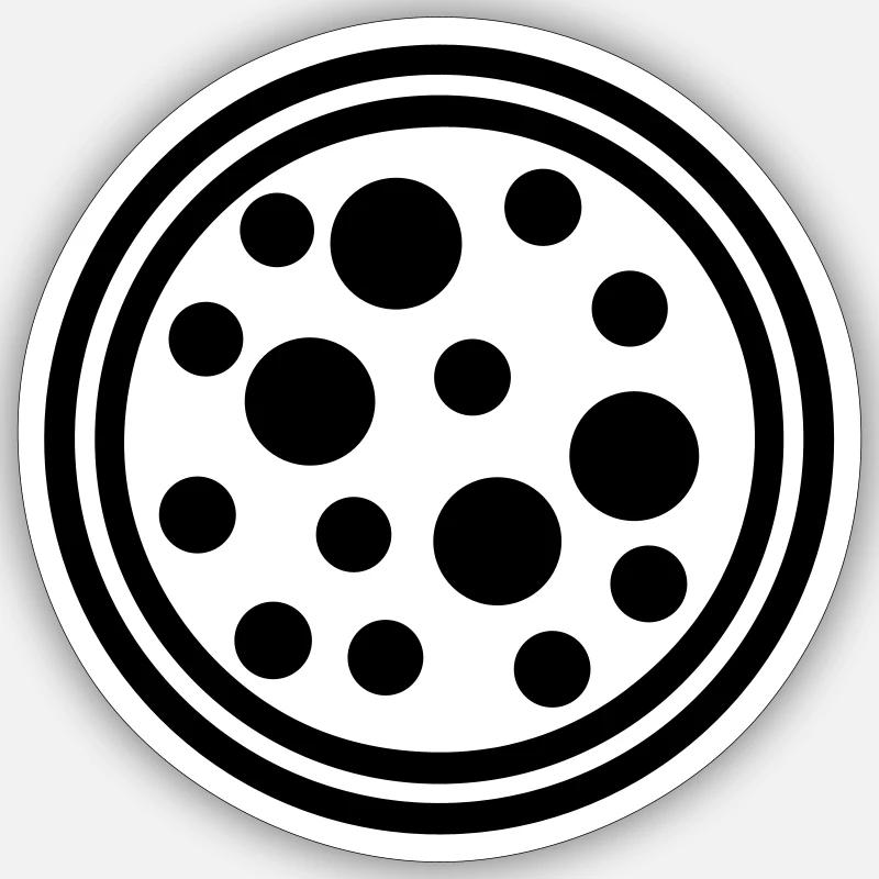 Pizza Sticker size S (10 x 10 cm)