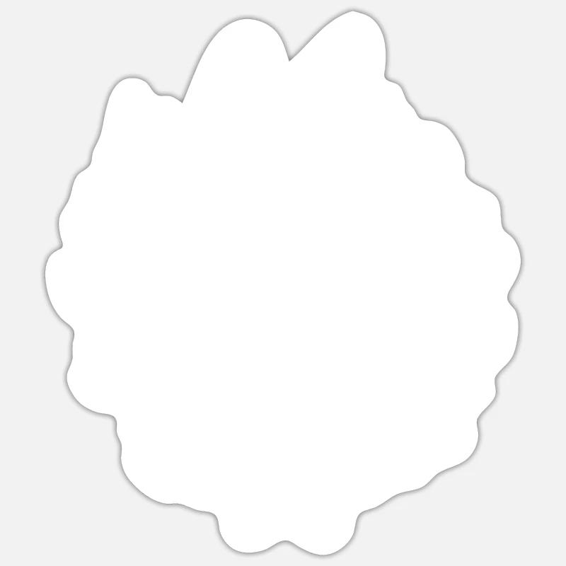 Wolf - Sticker size S (10 x 10 cm) - white matte