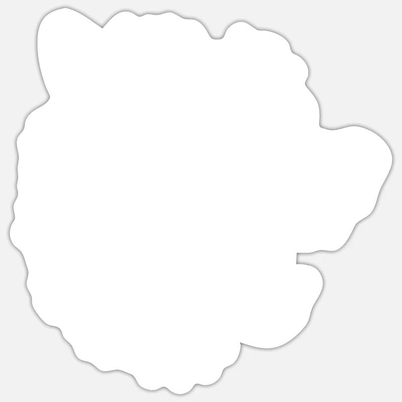 Wolf - Sticker size S (10 x 10 cm) - white matte