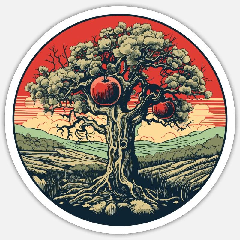 Apple tree from Eden Sticker size S (10 x 10 cm)