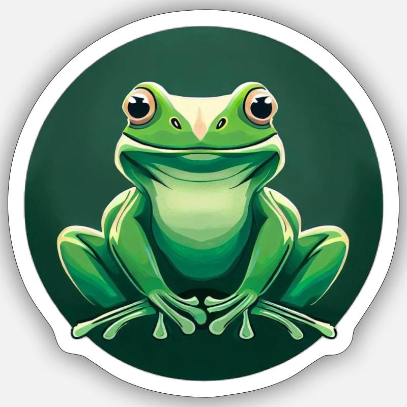 Frog Sticker size S (10 x 10 cm)