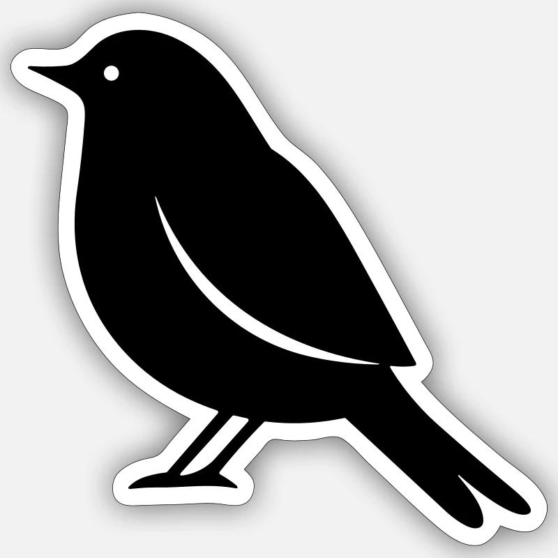 Vögelchen Sticker Größe S (10 x 10 cm)