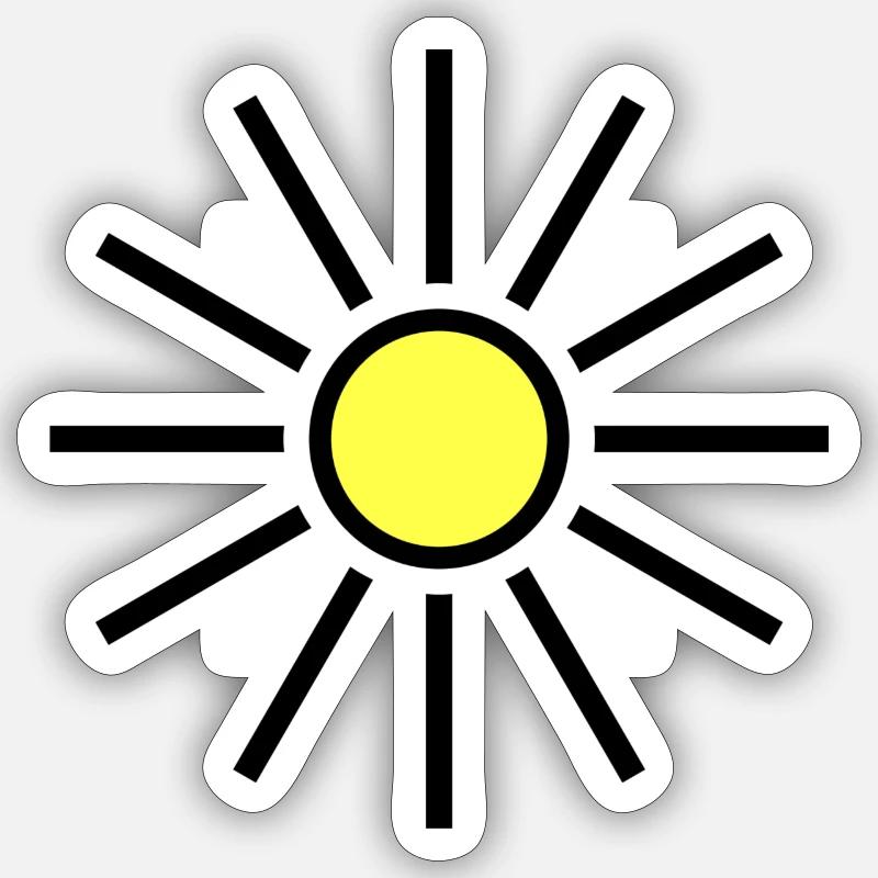 Sun Sticker size S (10 x 10 cm)