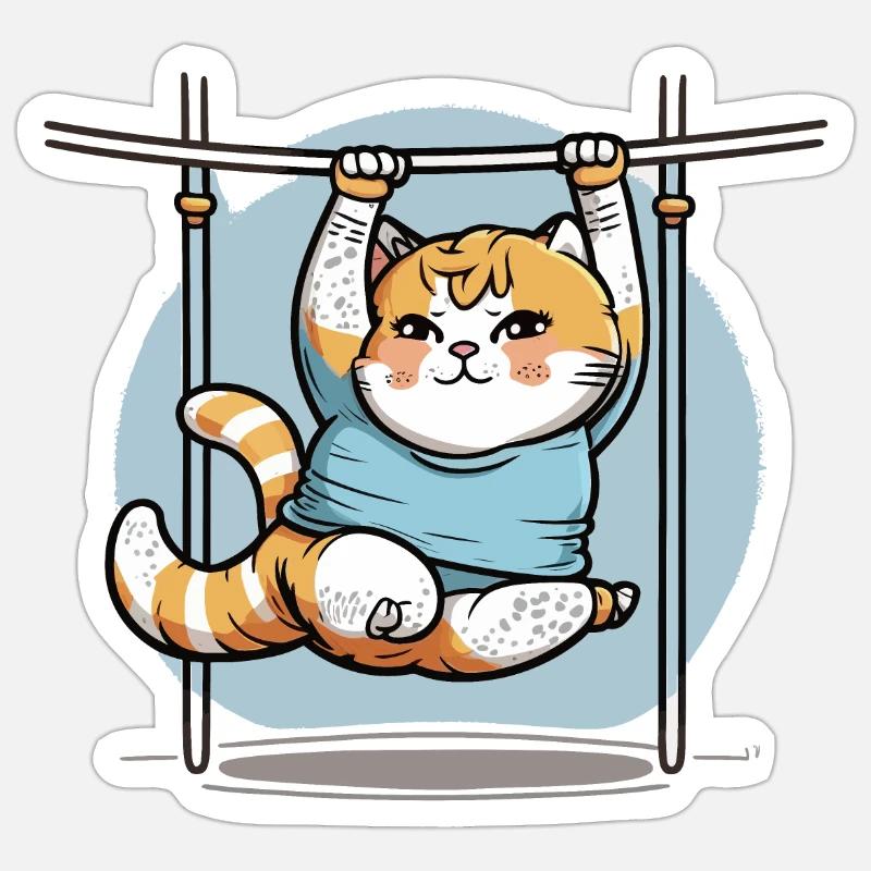 Feline Flexibility Sticker size S (10 x 10 cm)