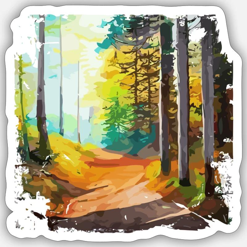 Forest🌳 Sticker Größe S (10 x 10 cm)