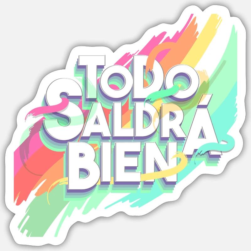 ALLES WIRD GUT GEHEN Sticker Größe S (10 x 10 cm)