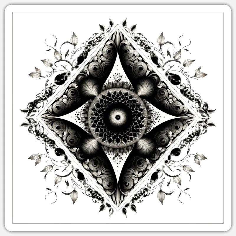 Maya3 - Sticker taille S (10 x 10 cm) - blanc mat