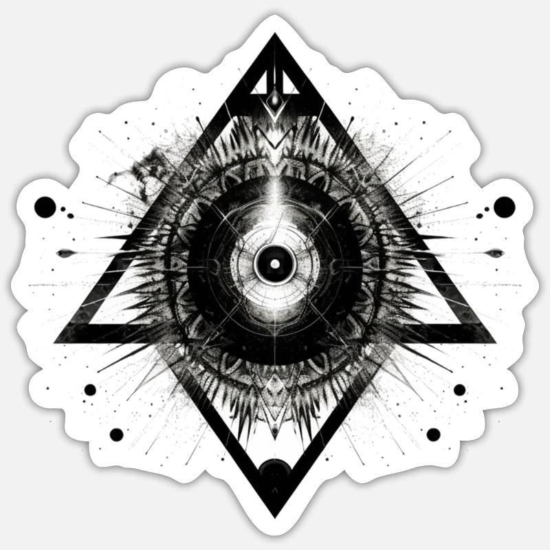 Maya5 - Sticker taille S (10 x 10 cm) - blanc mat