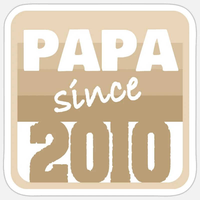 Year: 2010 - Sticker size S (10 x 10 cm) - white matte