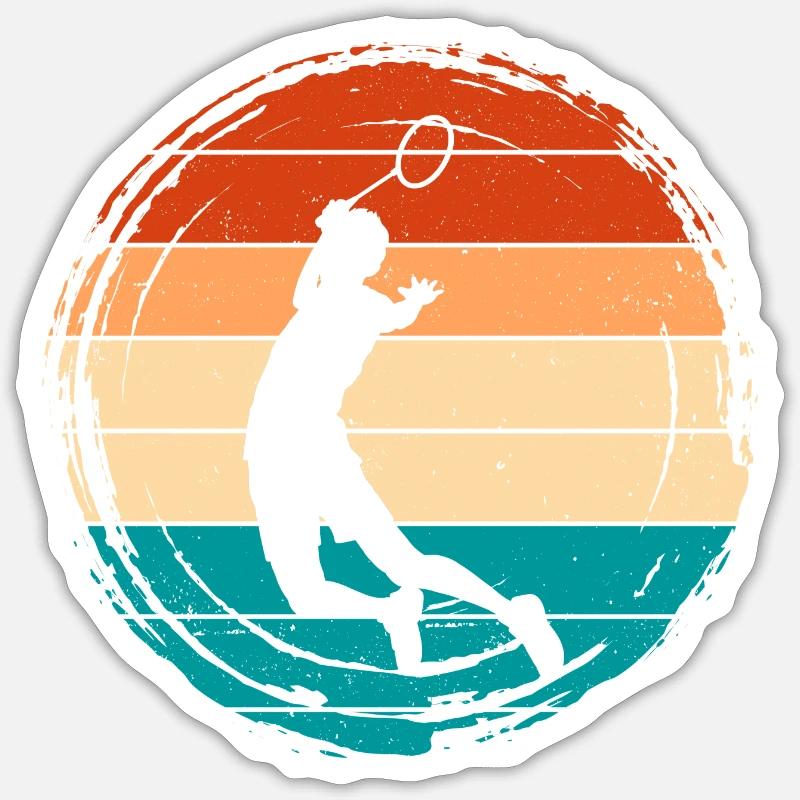 Badminton Sticker taille S (10 x 10 cm)