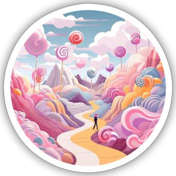 Magical Adventures: Whimsical Wanderer - Sticker size S (10 x 10 cm) - white matte - Front