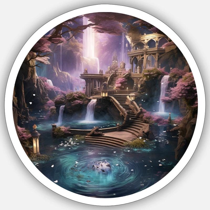 Enveloping star spells Sticker size S (10 x 10 cm)