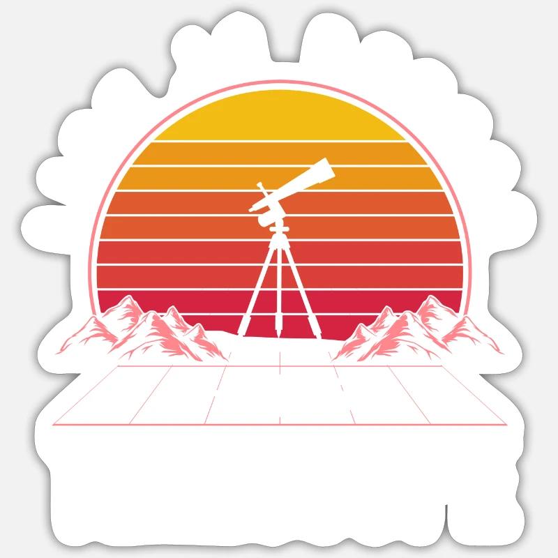 Universe Earth Solar System Science Sticker size S (10 x 10 cm)