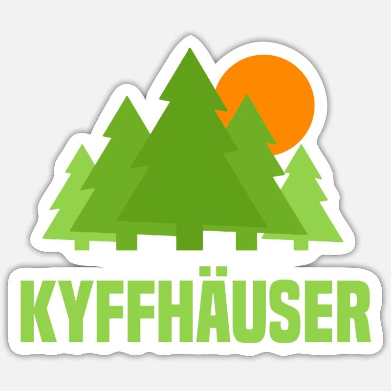 Kyffhäuser - Sticker Größe S (10 x 10 cm) - Mattweiß