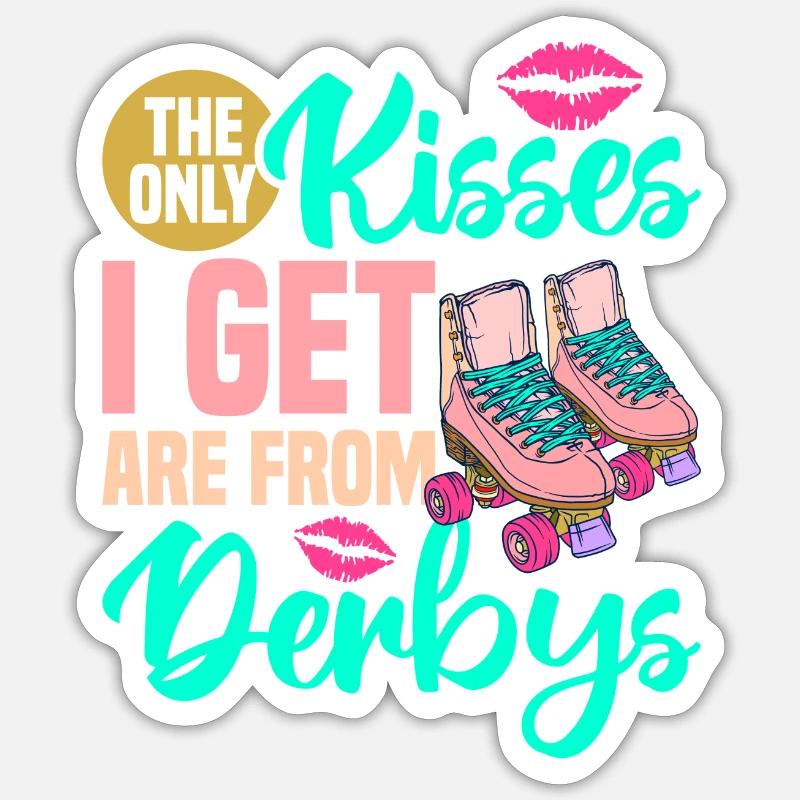 Roller Skate Design - Sticker size S (10 x 10 cm) - white matte
