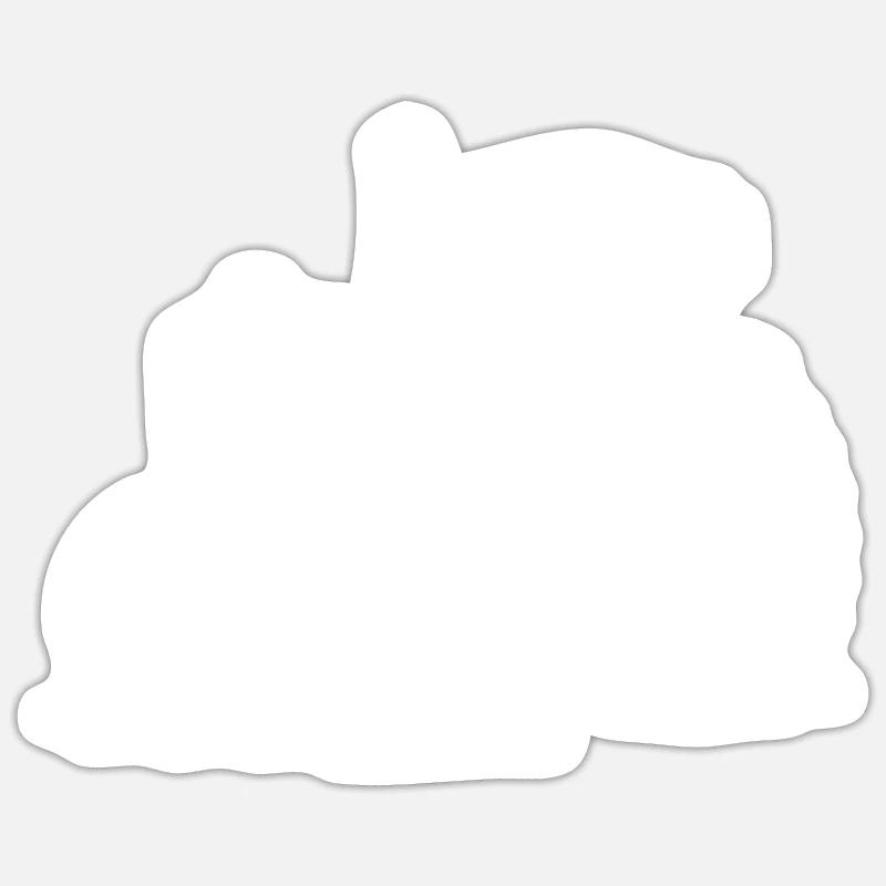 Tractor - Sticker size S (10 x 10 cm) - white matte