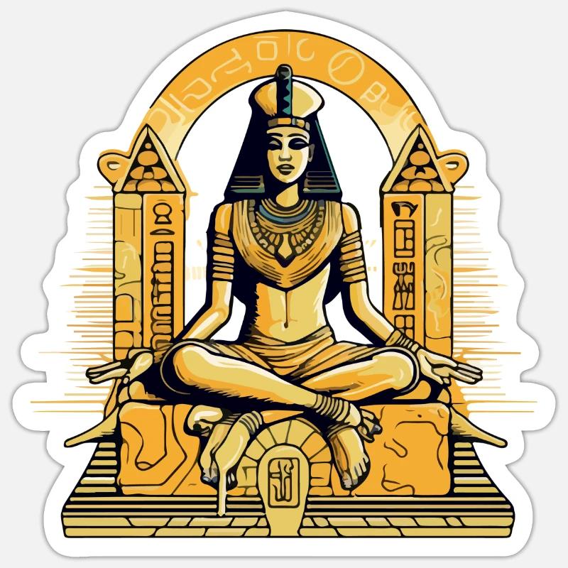 The Sphinx n°4 - Sticker size S (10 x 10 cm) - white matte
