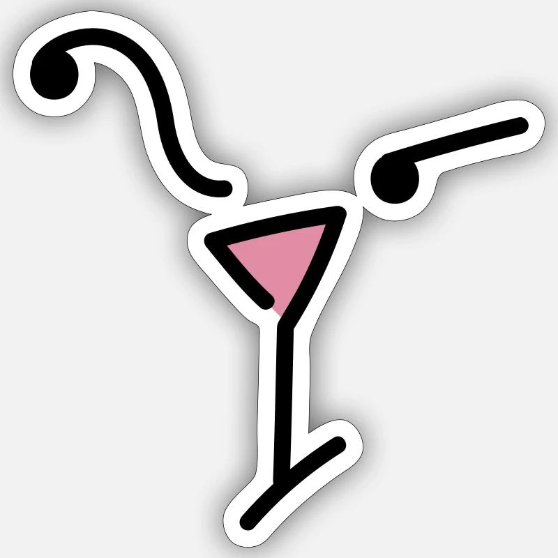 Catface, Fragender Blick - Sticker Größe S (10 x 10 cm) - Mattweiß