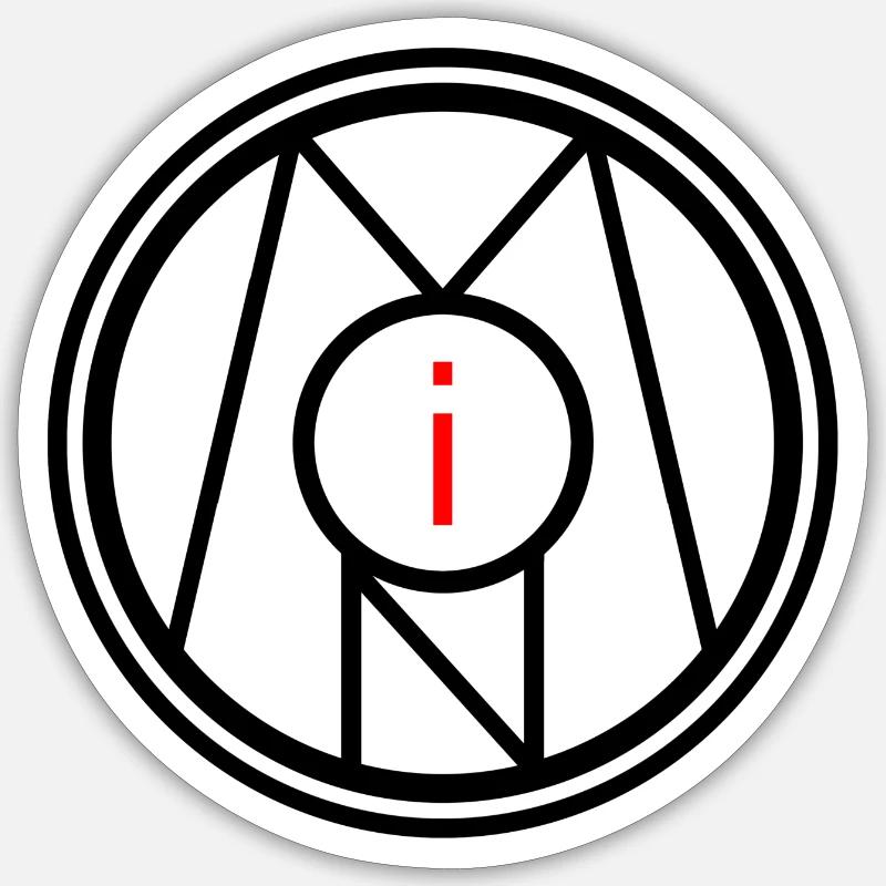moin geschenk - Sticker Größe S (10 x 10 cm) - Mattweiß