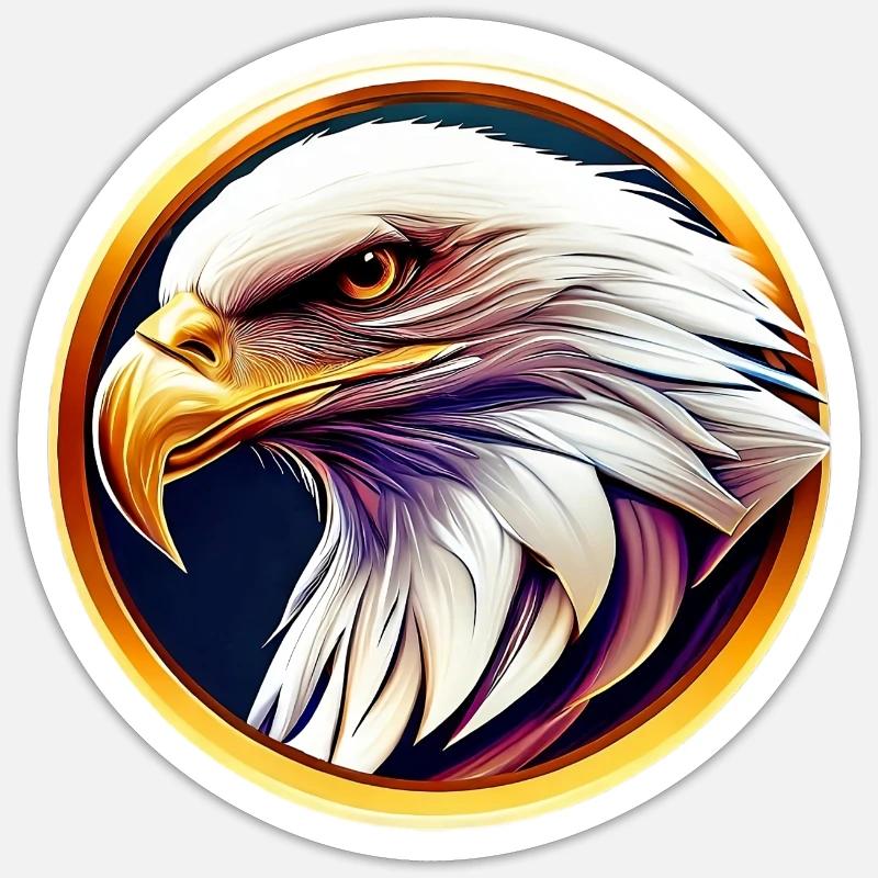 Bald eagle Sticker size S (10 x 10 cm)