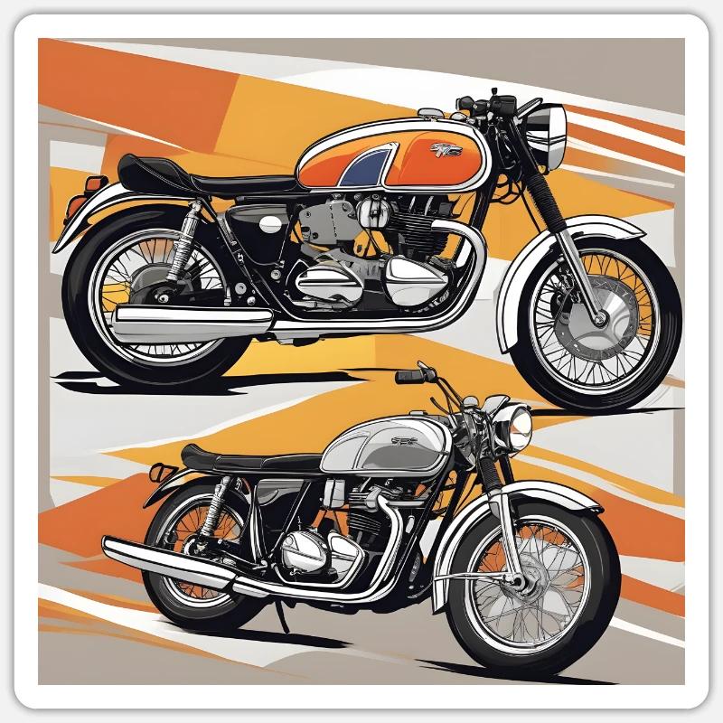 A Pair of Classics - Sticker size S (10 x 10 cm) - white matte