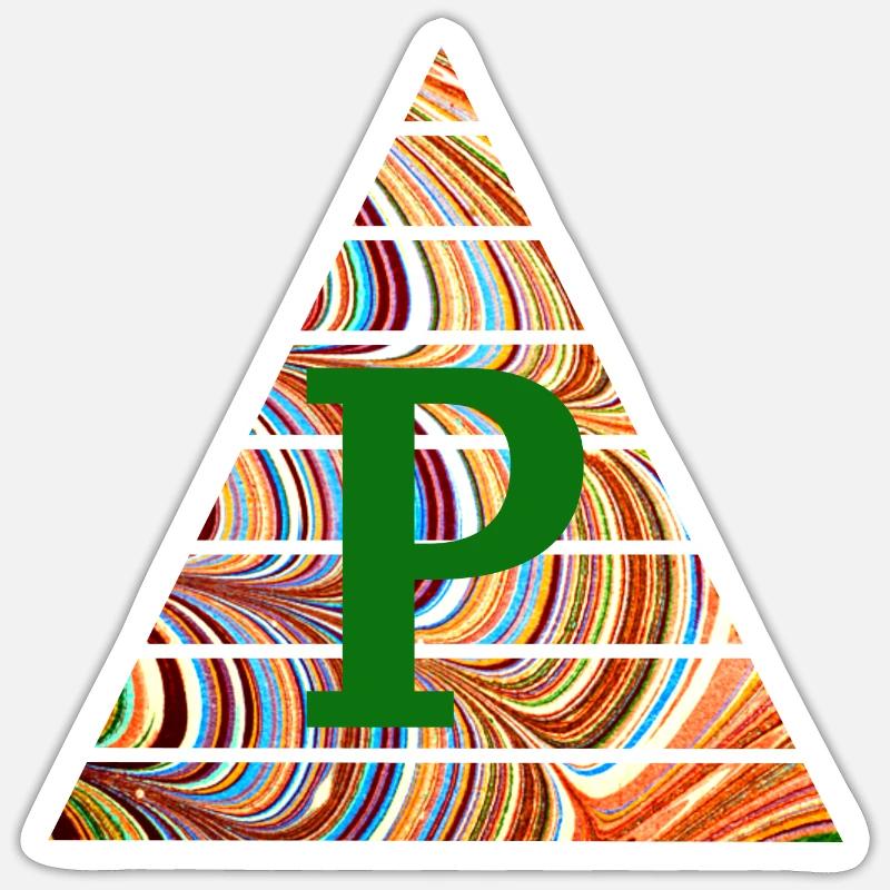 Triangle E 56 P - Sticker taille S (10 x 10 cm) - blanc mat