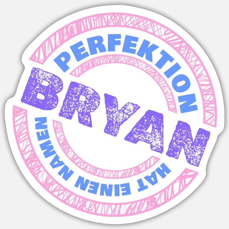 Perfektion Bryan Sticker Größe S (10 x 10 cm)