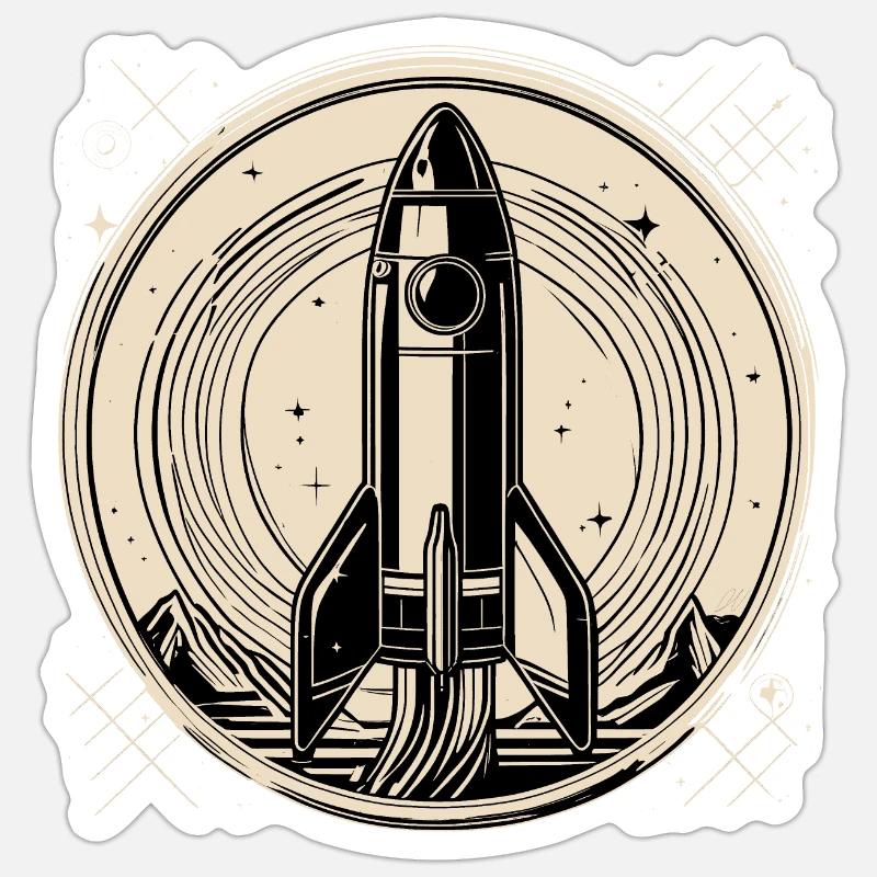 One Small Step, square Sticker size S (10 x 10 cm)