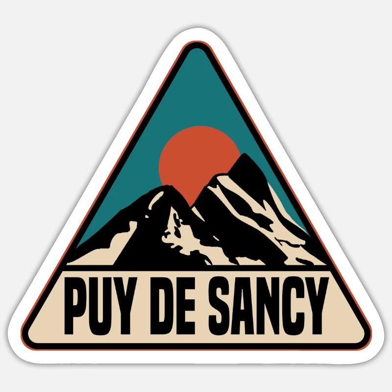 Puy de sancy - Sticker size S (10 x 10 cm) - white matte
