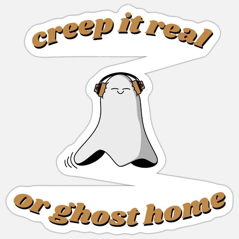 Halloween Ghost - Sticker size S (10 x 10 cm) - white matte