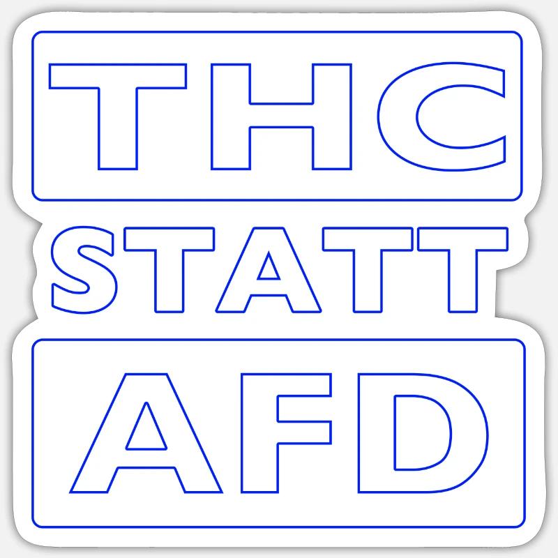 THC STATT AFD Sticker Größe S (10 x 10 cm)