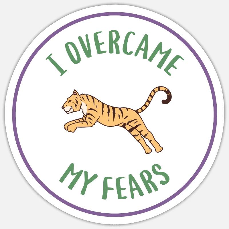 fearless - Sticker size S (10 x 10 cm) - white matte