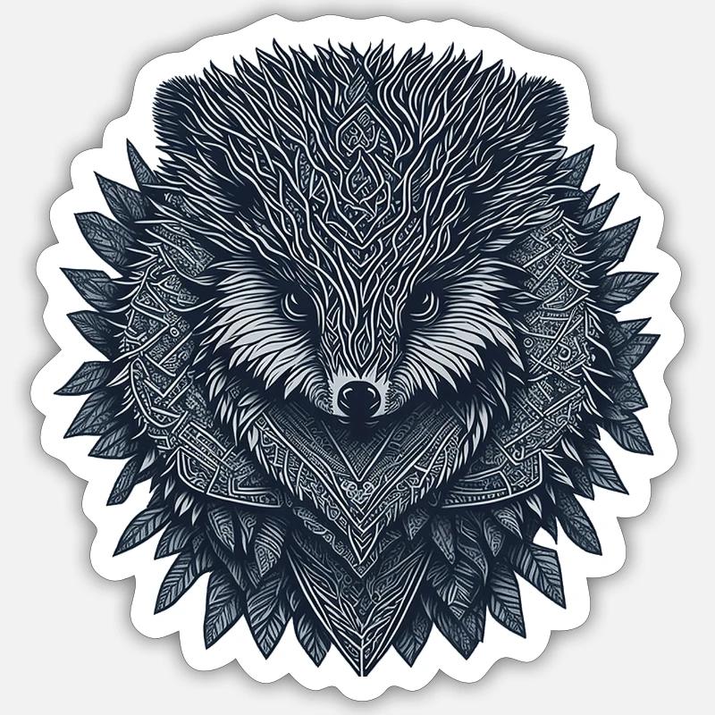 Totem Herisson Sticker size S (10 x 10 cm)