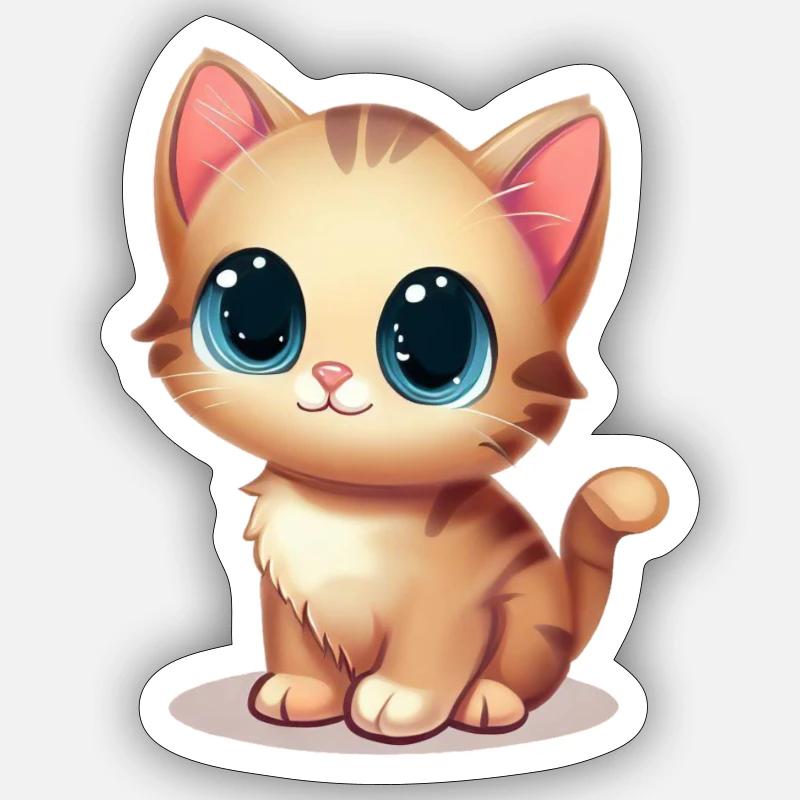 Chatons Sticker taille S (10 x 10 cm)