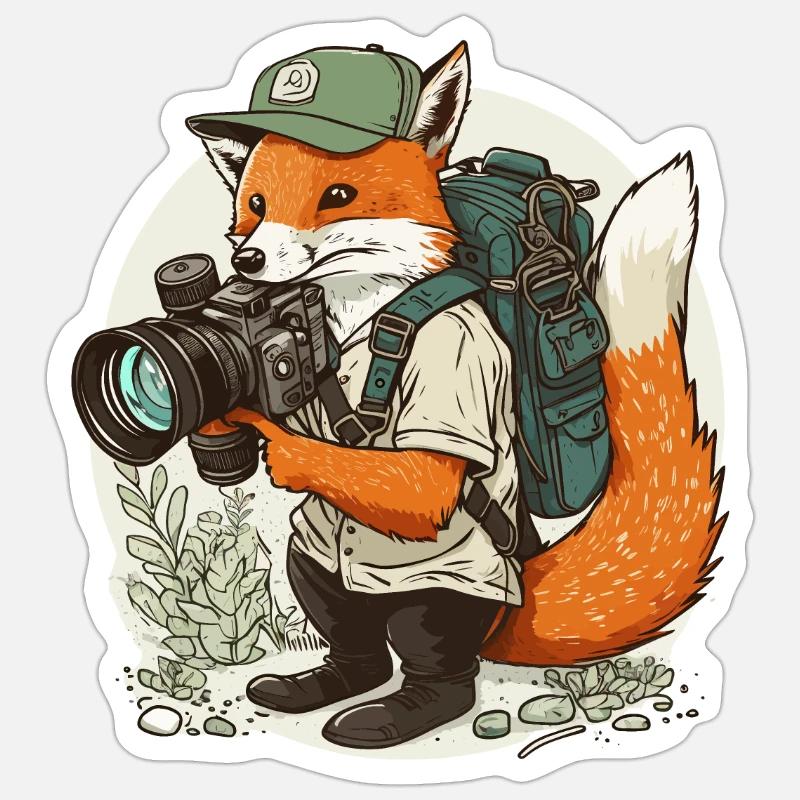 Foxs Flash Sticker size S (10 x 10 cm)