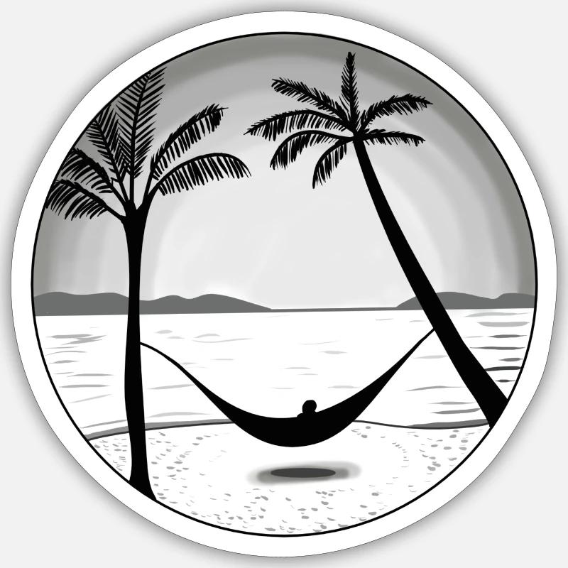 PARADISE Sticker size S (10 x 10 cm)