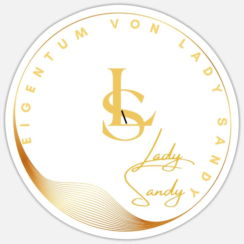 LAdy Sandy - Eigentum Sticker Größe S (10 x 10 cm)
