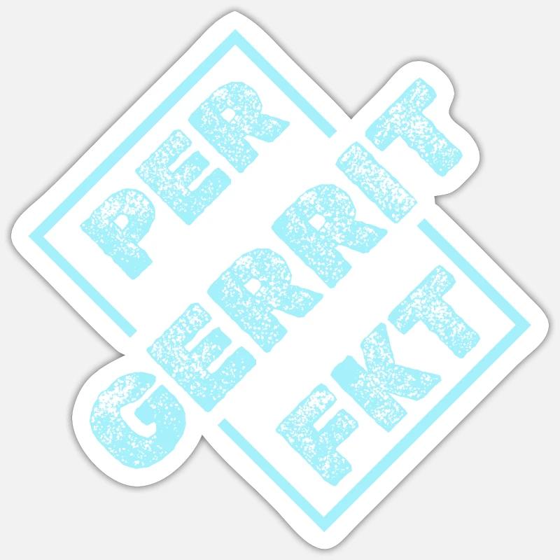 Gerrit parfait - Sticker taille S (10 x 10 cm) - blanc mat