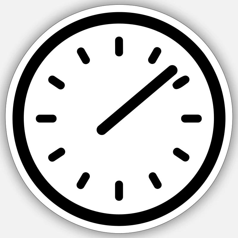 Chronometer - Sticker Größe S (10 x 10 cm) - Mattweiß
