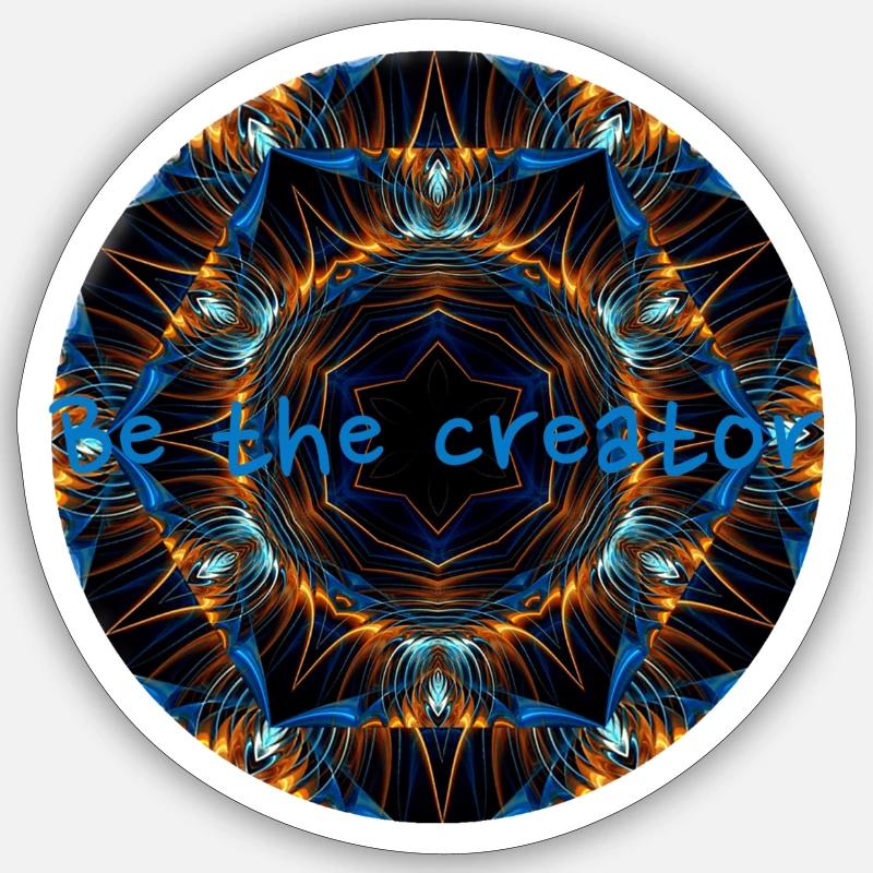 Be the creator - Sticker Größe S (10 x 10 cm) - Mattweiß
