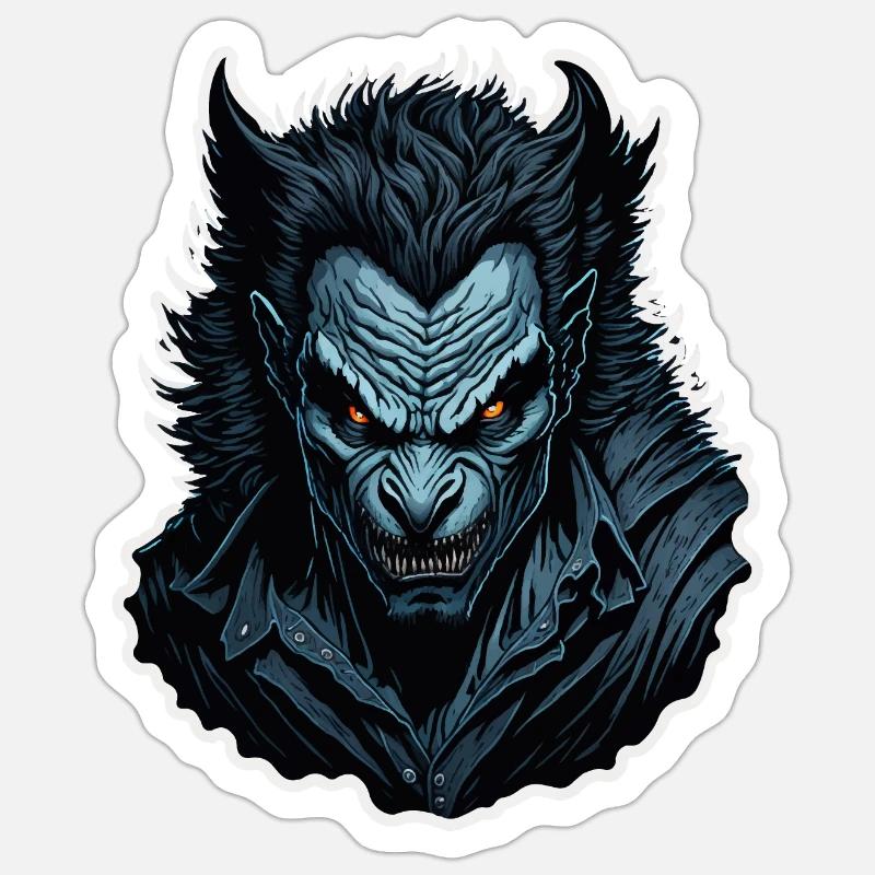 Werwolf Sticker Größe S (10 x 10 cm)