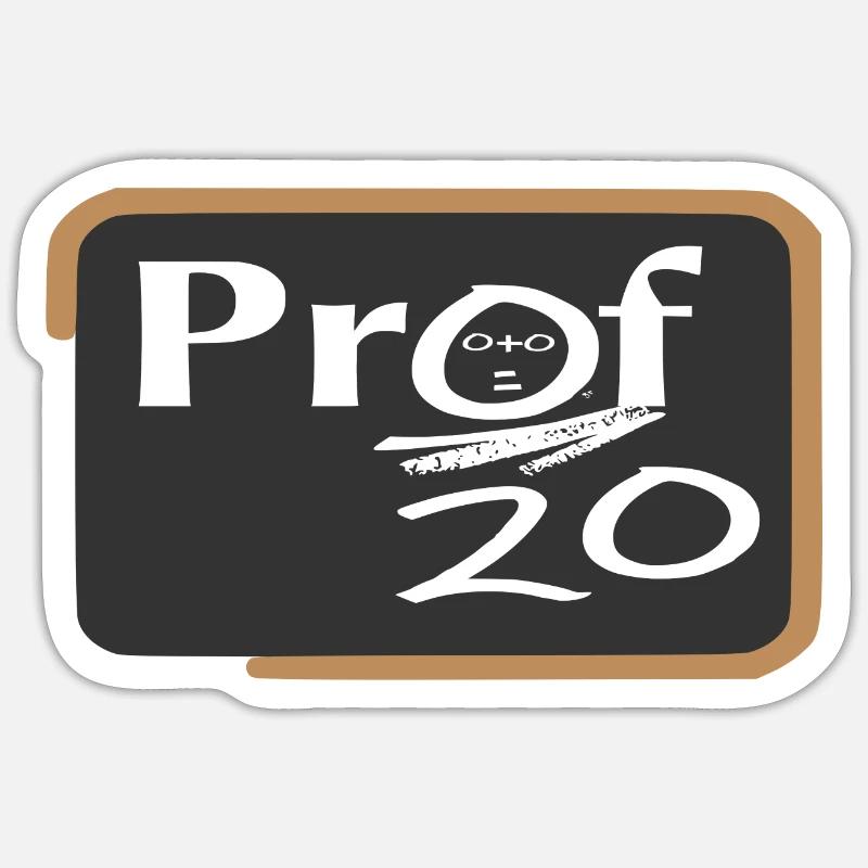 Professeur Sticker taille S (10 x 10 cm)