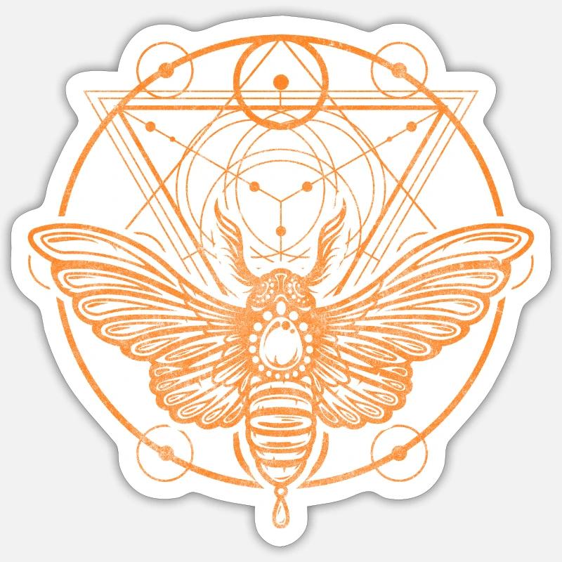 Rune Sun Gothic - Sticker size S (10 x 10 cm) - white matte
