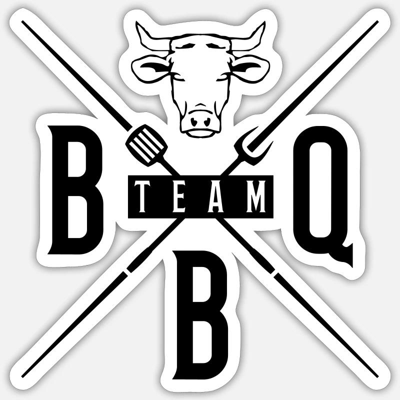 Grill BBQ Team Sticker size S (10 x 10 cm)