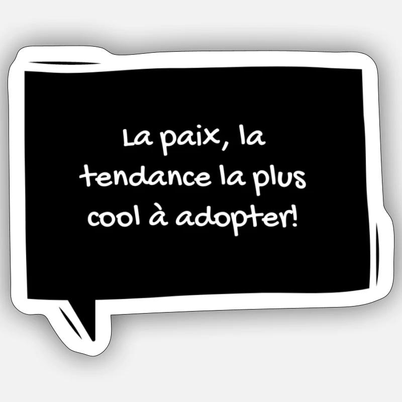 2 - Sticker taille S (10 x 10 cm) - blanc mat