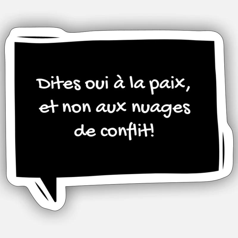 7 - Sticker taille S (10 x 10 cm) - blanc mat